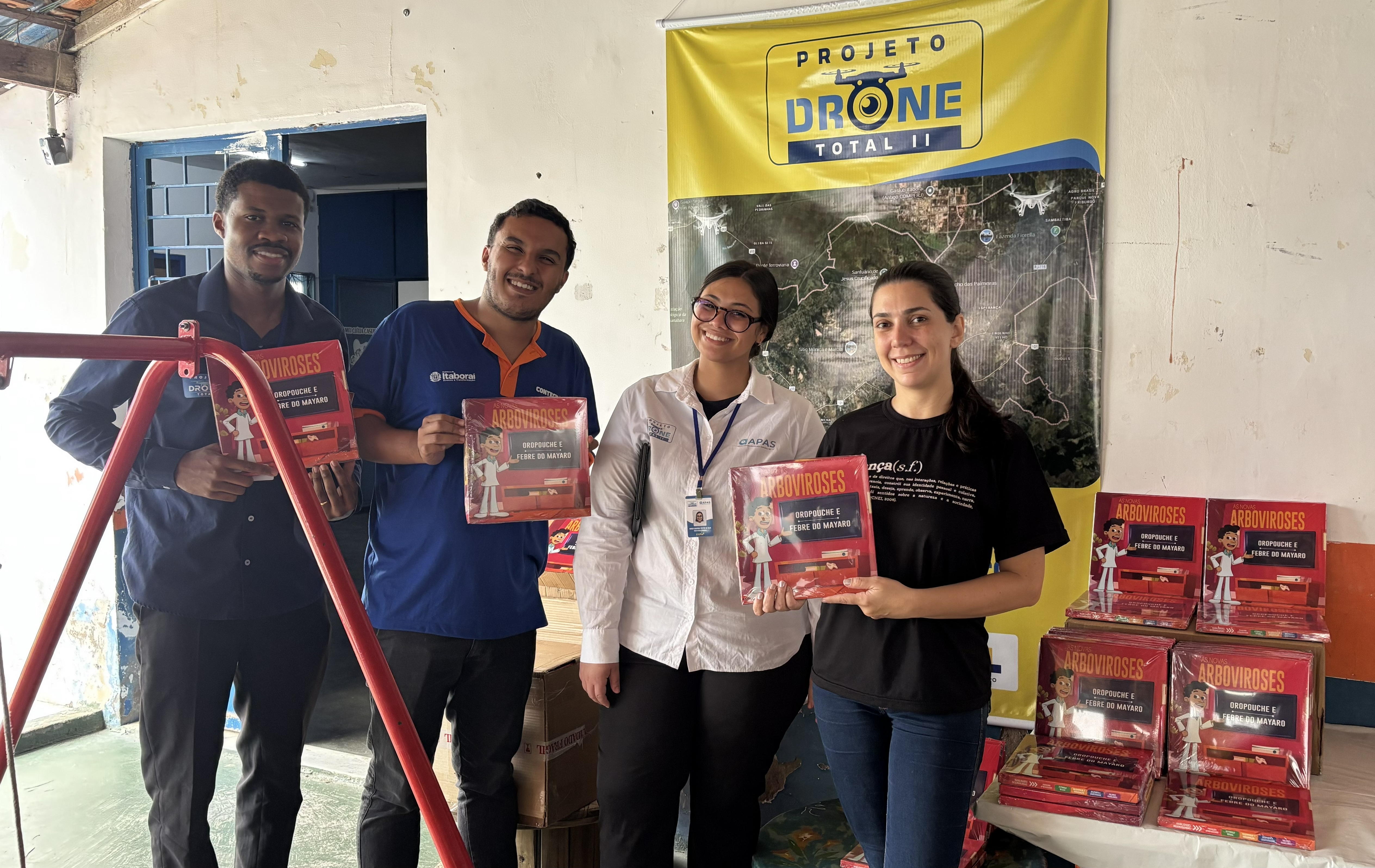 Projeto Drone Total II realiza entrega de kits educativos na Creche Clelia Casemiro Nanci